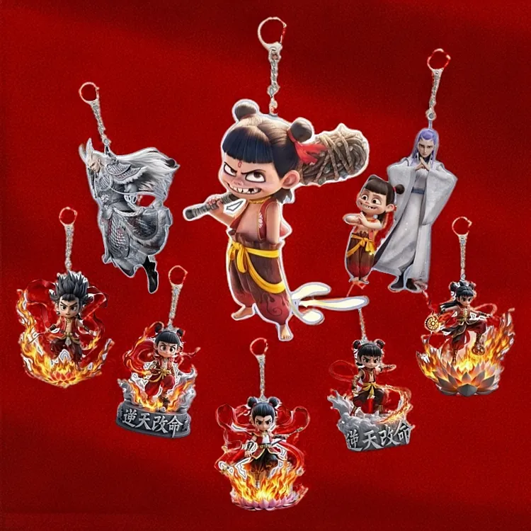 爆款魔童闹海亚克力哪吒挂件钥匙扣挂件书包挂件可爱小众生日礼物