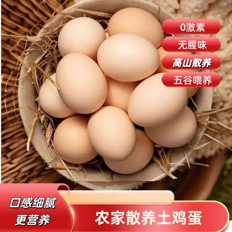 山林散养土鸡蛋新鲜营养健康30枚/箱