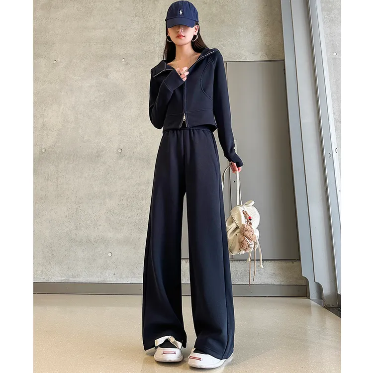 动感少女运动休闲套装女秋季2025新款显瘦百搭长袖卫衣外套运动裤