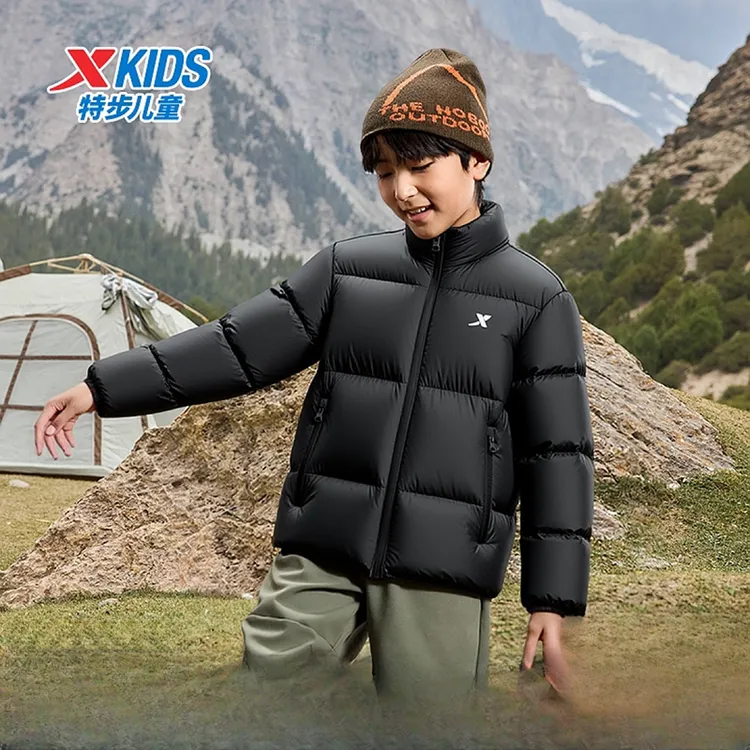 【无龄感】特步儿童三防锁温保暖防寒中大童外套675426199013