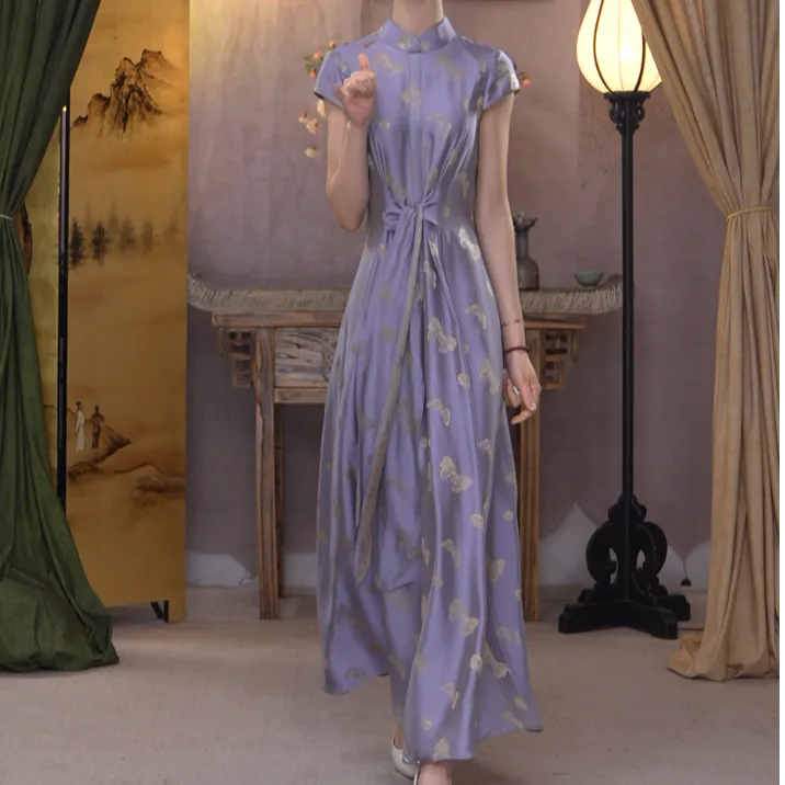 JIXIANGYIJIA/吉祥衣家翠叶藏蝶（连衣裙）922234829