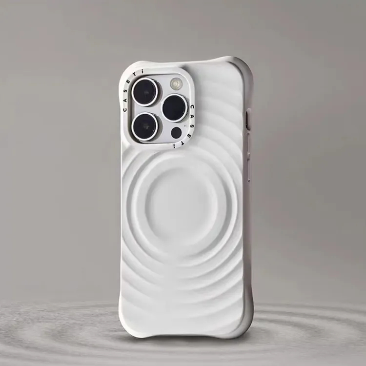 CASETi纯色波漾壳液态硅胶iPhone16/15/14/13/ProMax苹果手机壳17