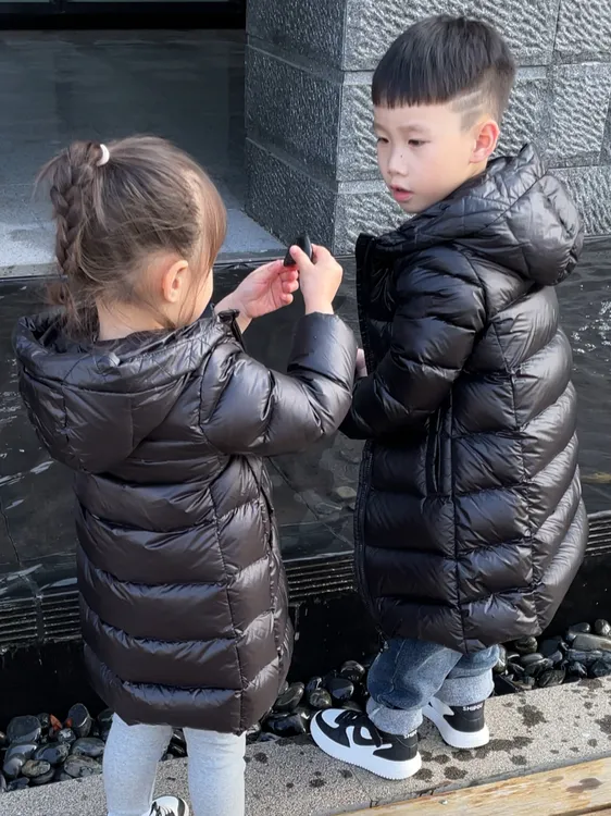 特价2025秋冬季新款儿童羽绒服男女童中长款加厚保暖连帽羽绒外套