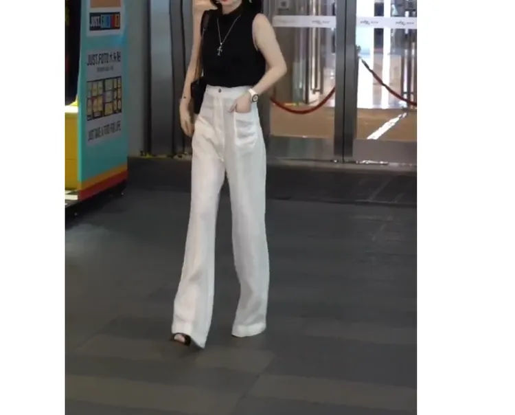 2025春季新款时尚女装网红气质修身百搭上衣裤子女炸街
