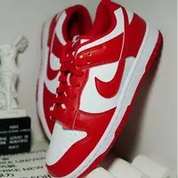 NIKE/耐克Dunk Low 舒适百搭红白色复古低帮男款 板鞋 HF5441-104
