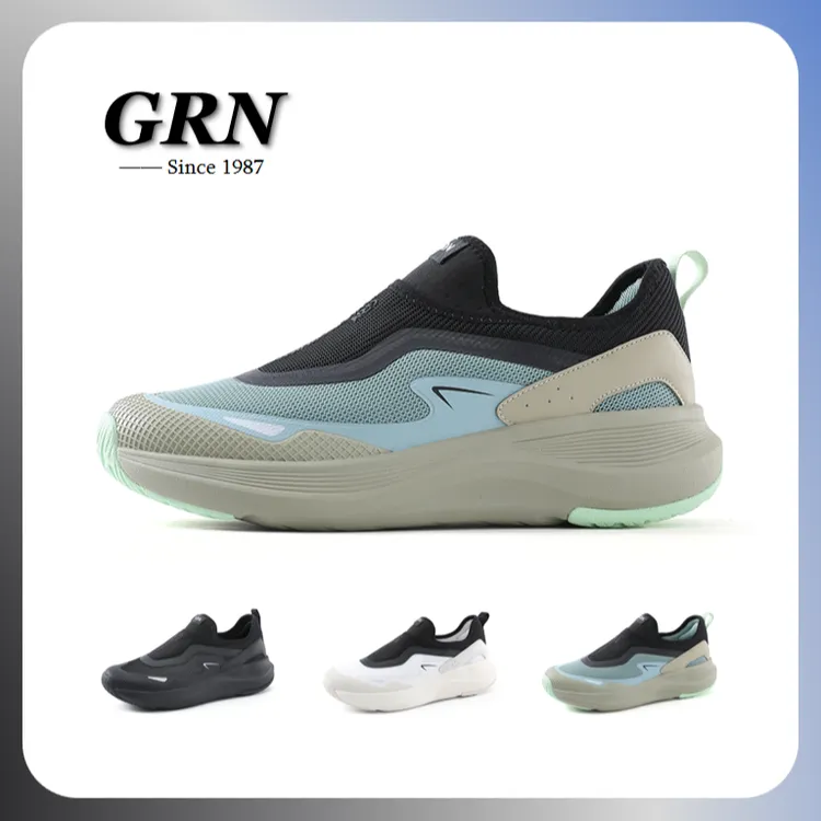 贵人鸟【乐行】秋季防水轻便运动一脚蹬懒人休闲减震跑鞋F5B8257