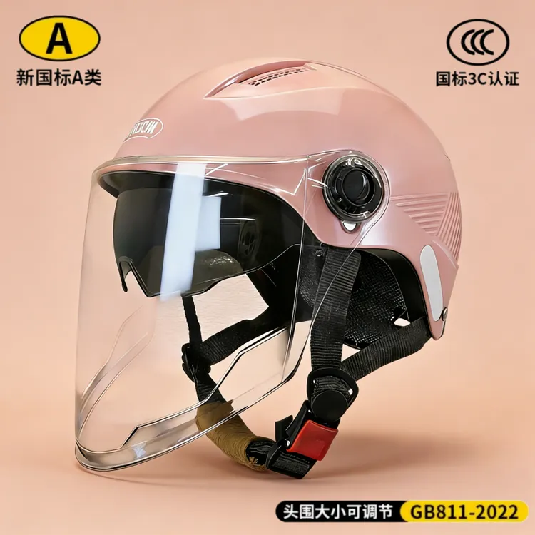 【双镜盔新款】3C认证电瓶车电动车双镜头盔男女通用透气夏季轻便凉商品图