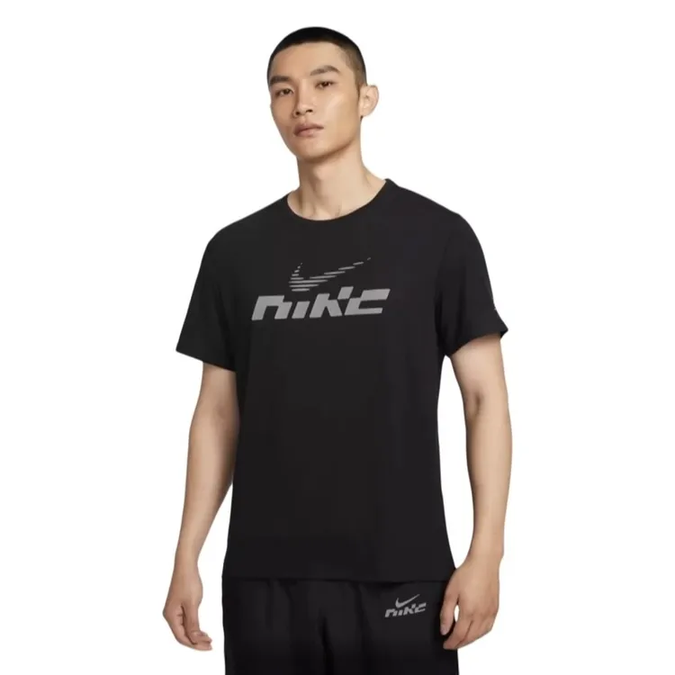 Nike耐克男子2025夏款Dri-FIT速干休闲运动跑步短袖T恤IB4128-010