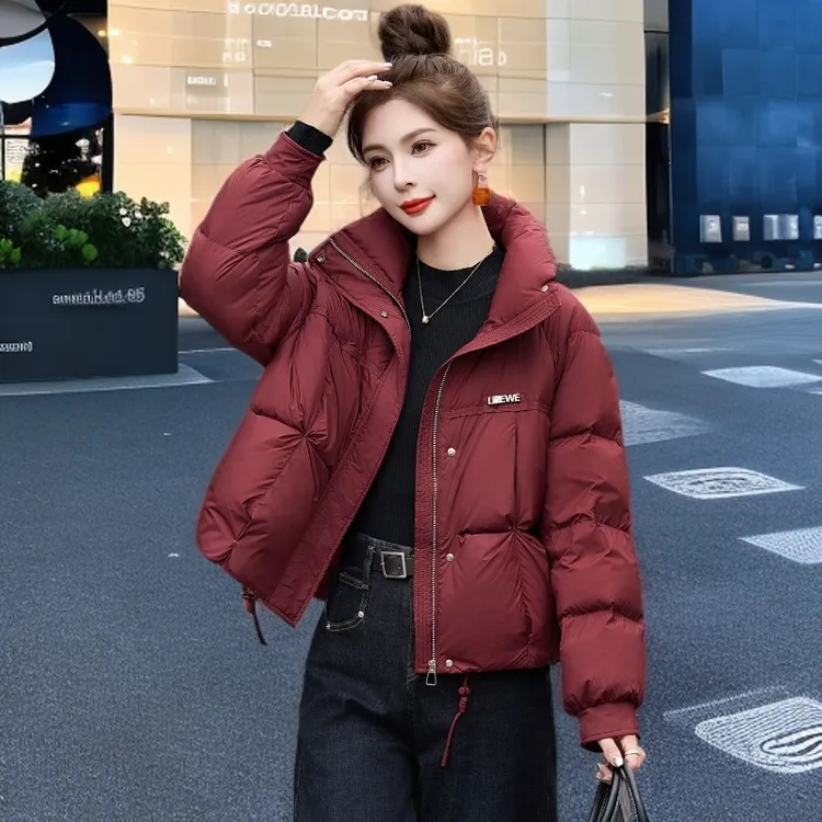 羽绒服女短款宽松大码2025新款冬季时尚高端小个子设计感保暖外套