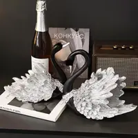 现代轻奢天鹅摆件北欧家居电视酒柜小装饰品工艺品