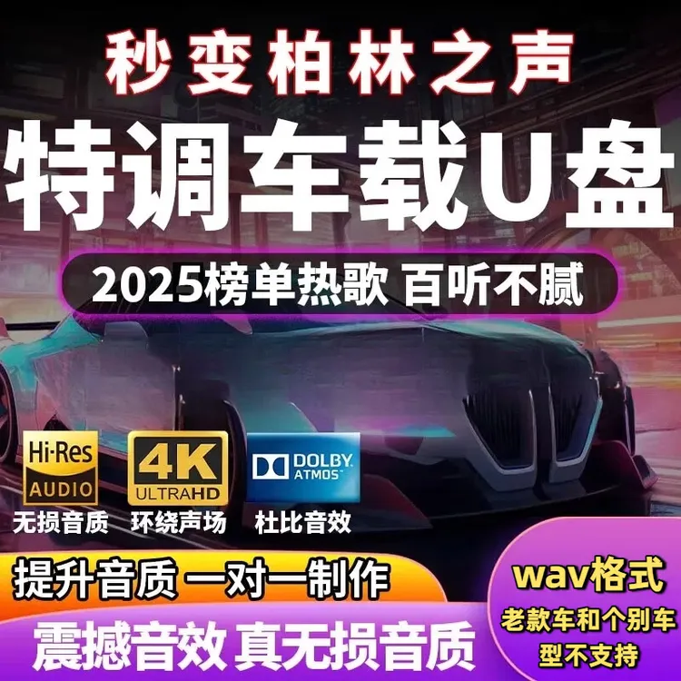 母带新款劲爆高品质音乐DJ老歌经典100首dj一人一首成名曲优盘