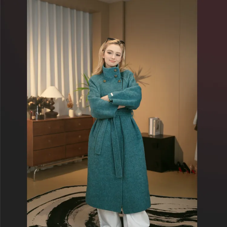 【清仓现货】秋冬长款羊毛大衣YM622