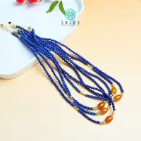 石惑珠宝~青金石项链约4mm~多样性发一
