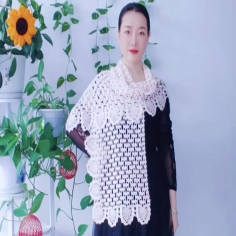 云缕披肩围巾教程