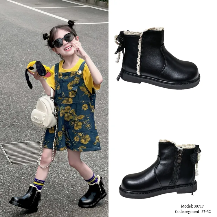 185号2025新款冬季儿童马丁靴二棉