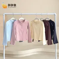 【胖胖象】女童高织长袖T恤2025轻薄修身运动秋季圆领长袖T恤Q01