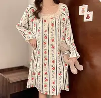 夏季长袖休闲薄款睡衣家居服蓝色卡通【A区】1111  A20-2-3