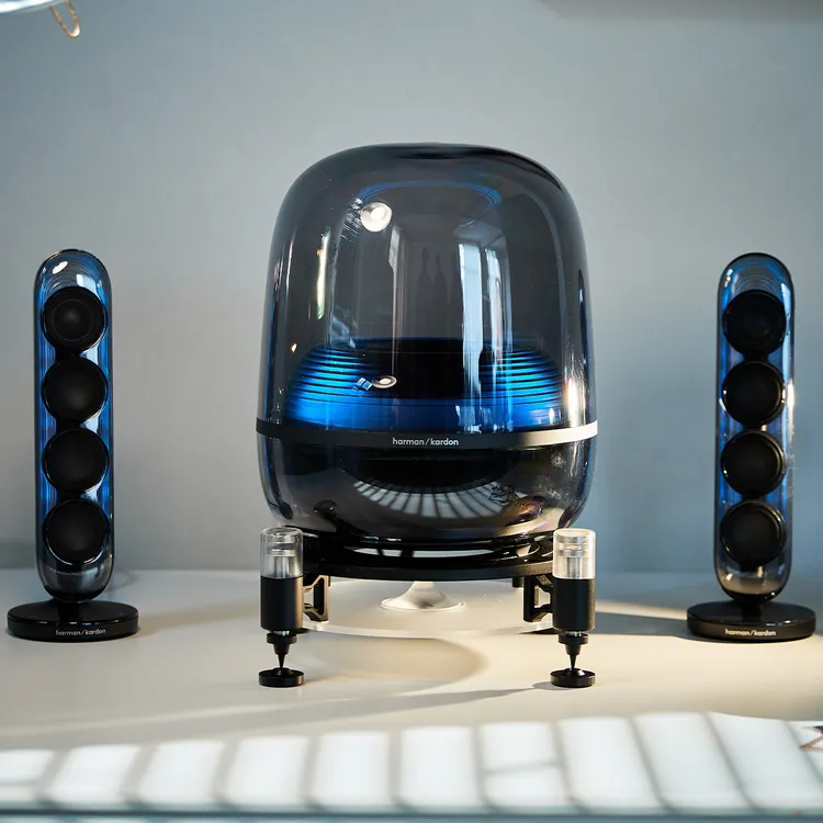 Fiso Acoustic适用哈曼卡顿琉璃水晶4/5代磁悬浮桌面支架金属减震