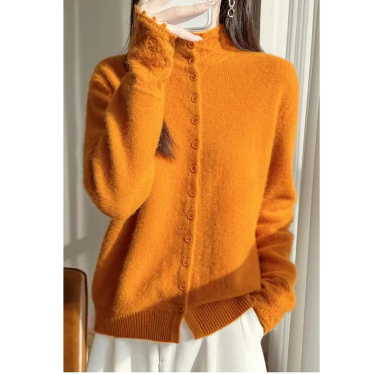 香家专卖2【加厚保暖 钩花花边】冬季新款重磅加厚保暖绵羊绒羊毛