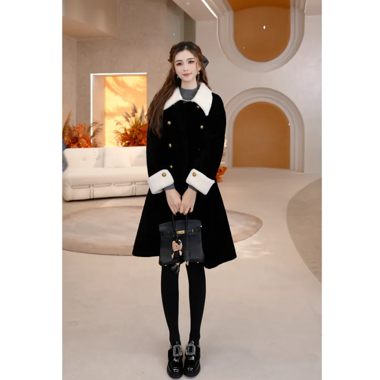 COCO BECCI【赫本千金】100超细美利奴绵羊毛千金感外套CFLJD200288