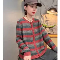  2025秋季新款琥珀系穿搭痞帅炸街风女装洋气显瘦毛衣开衫2770