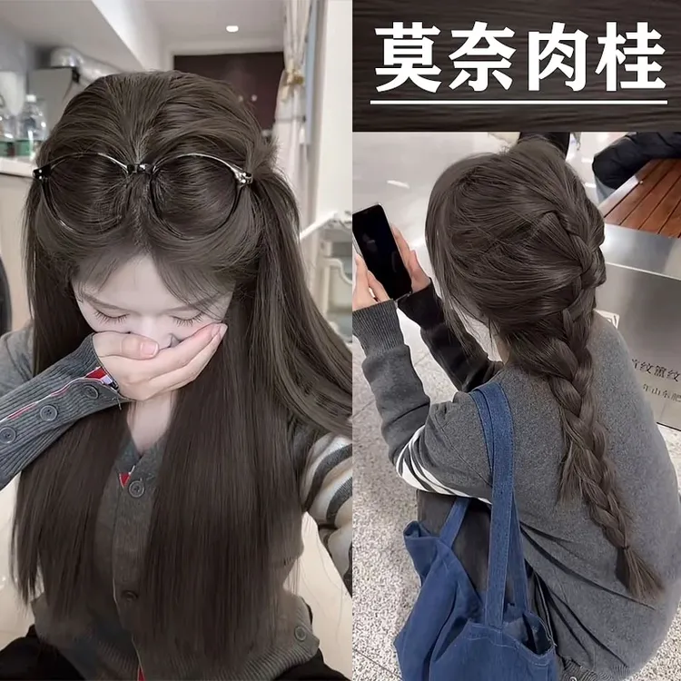 小鱼海棠推荐OKOS莫奈肉桂染发膏沙漠玫瑰染发剂自己染植物盖白发