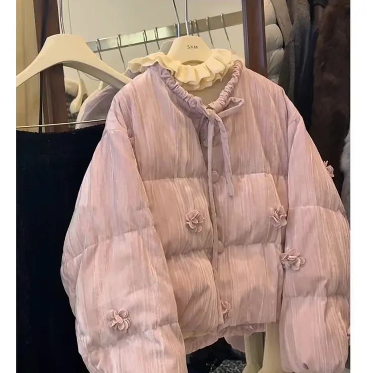 2025冬季新款韩版宽松显瘦百搭加厚保暖棉衣棉服女短款面包服外套