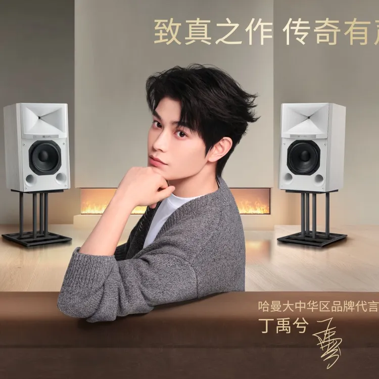 【丁禹兮同款】JBL4329PHiFi限定音响音箱监听高保真有源低音炮白