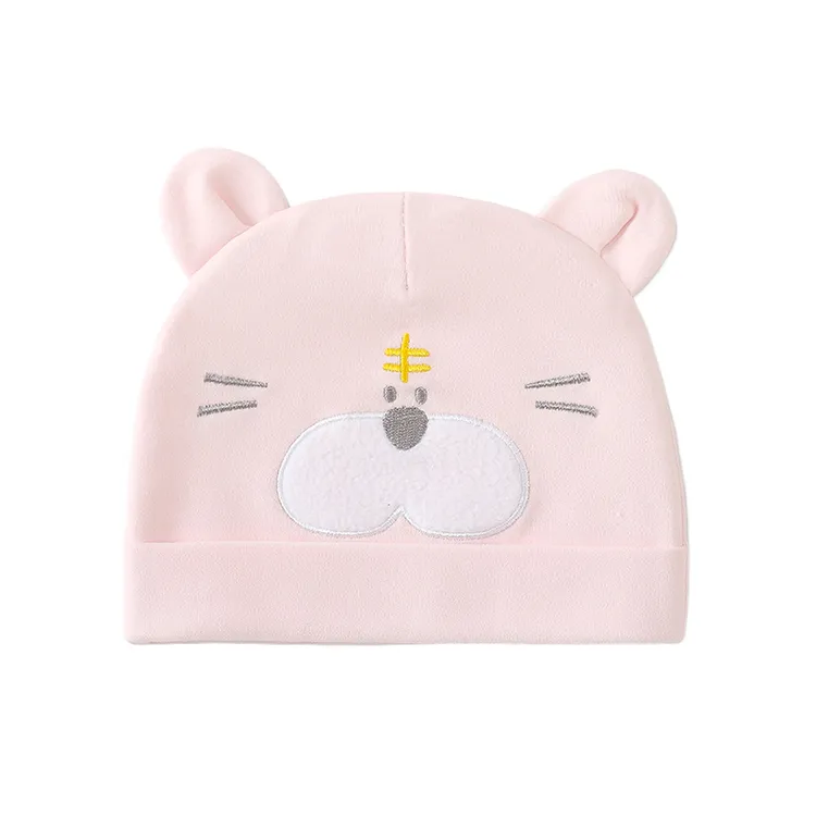 婴儿帽子春秋季春秋婴幼儿纯棉初生宝宝新生儿男女可爱薄款胎帽