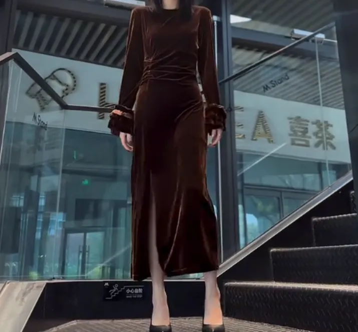 2024春季新款时尚女装网红潮流韩版洋气连衣裙甜甜69