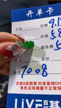 颈饰未镶嵌翡翠天然A货翡翠 假一罚四（多样性发1件0600349629