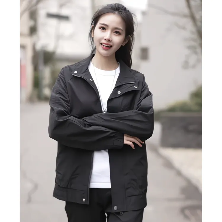 2025新款春秋季立领夹克男士韩版简约风秋季休闲时尚外套男款上衣