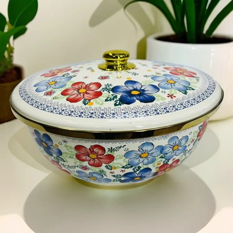 新疆包邮【盛夏带盖子和面盆】带盖子拉面盆好看家用盆