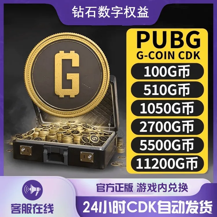 pubgG币绝地求生G币CDK兑换码pubg gb代充金币PUBG G-coin商品图