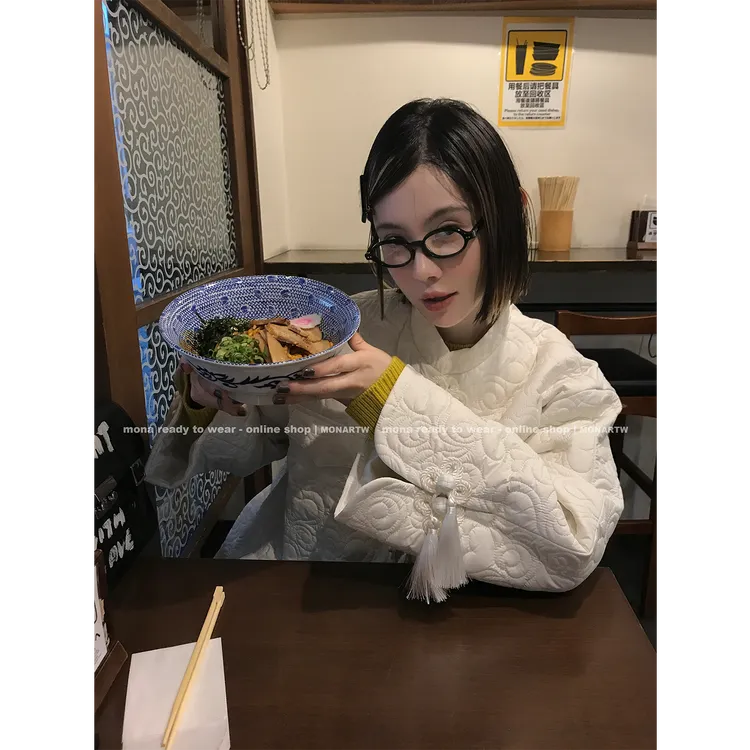 【Mona张绮贤】MONA新中式立领娃娃裙可爱棉衣 O124H17679