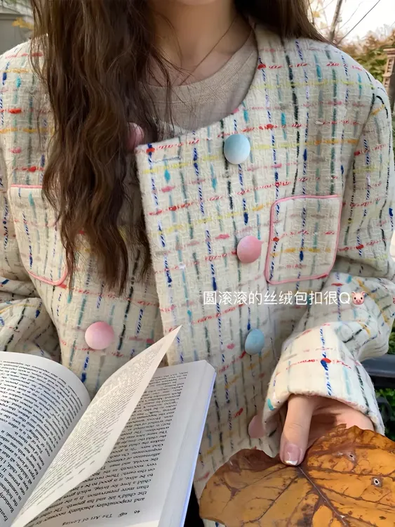 小香风高级感短款外套女秋冬2025设计感小众法式别致宽松休闲夹克