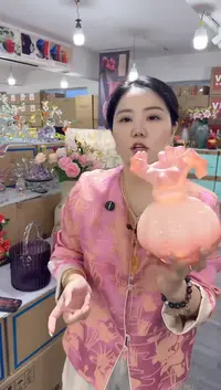 琉璃瑞直花瓶花器W-晚2