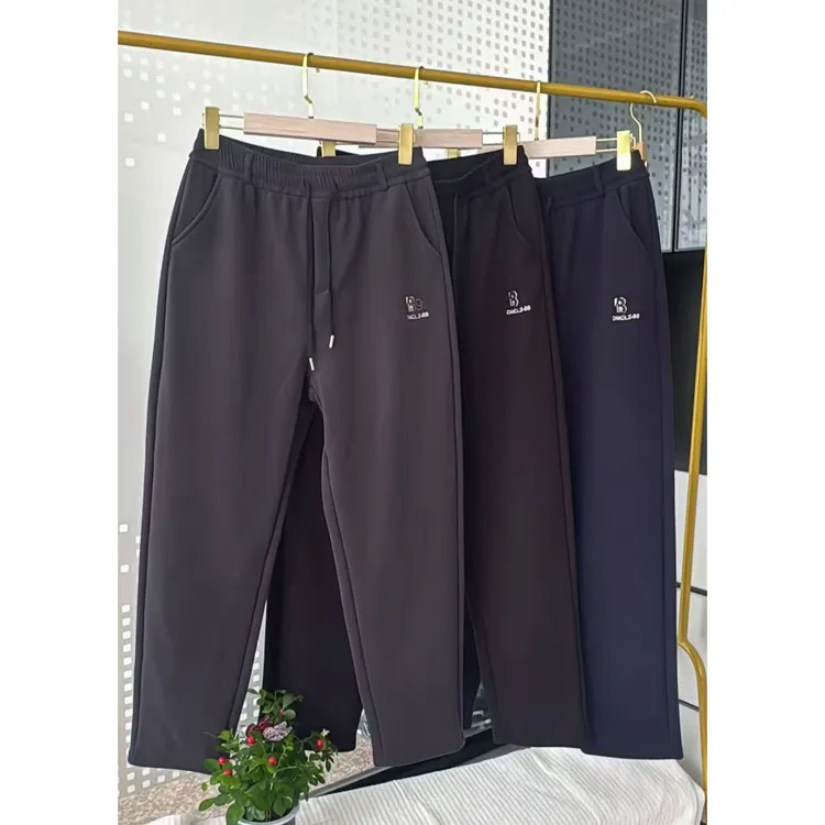 木禾家-（直口防风裤）男生冬季加绒休闲直口防风裤 9703