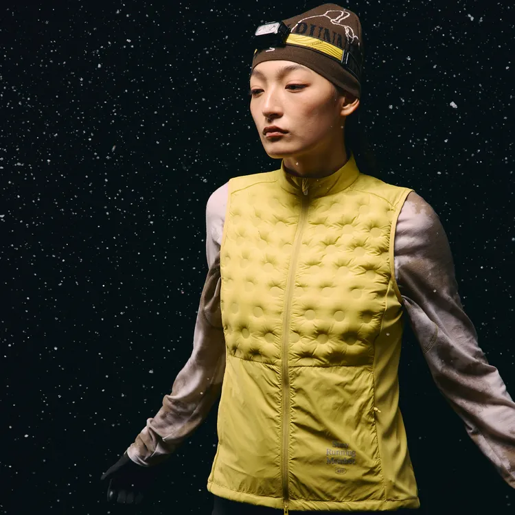 STAW世拓“致热”95拒水鹅绒跑步马甲保暖运动750蓬羽绒服外套男