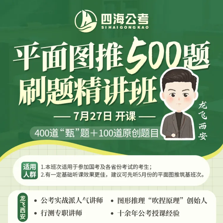 龙飞西安-平面图推500题刷题精讲班