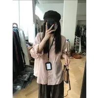 秋季韩版宽松显瘦松弛感百搭简约休闲长袖衬衫Y1733