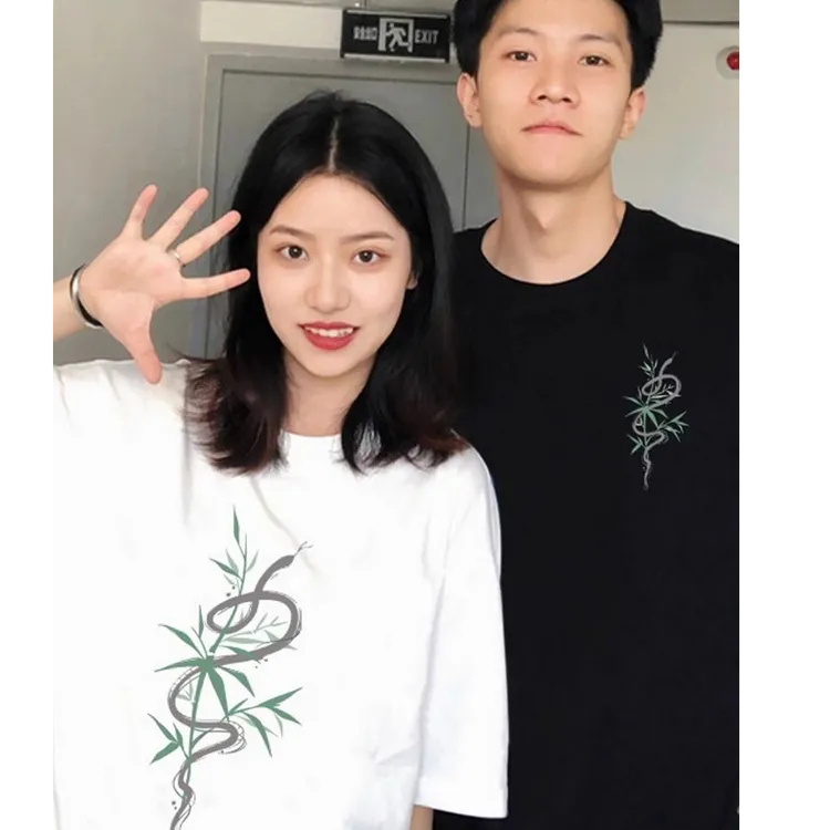 不一样情侣装夏装高级感roora纯棉潮牌短袖2025夏季新款女装T恤潮