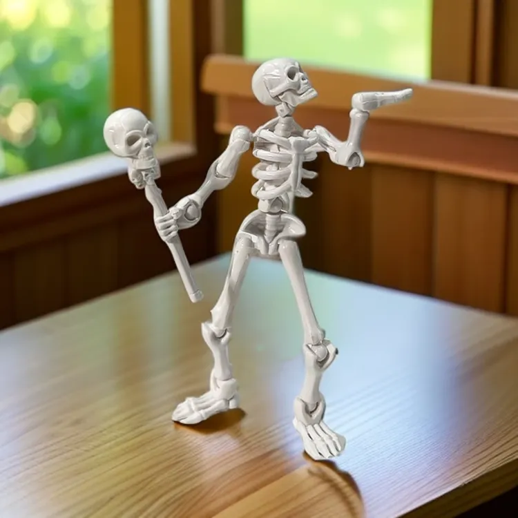 骷髅可动人偶全关节可动创意人偶diy拼装创意整蛊摆件送朋友礼物