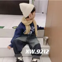 211363 韩版休闲男女童舒适时尚潮流洋气秋款牛仔裤