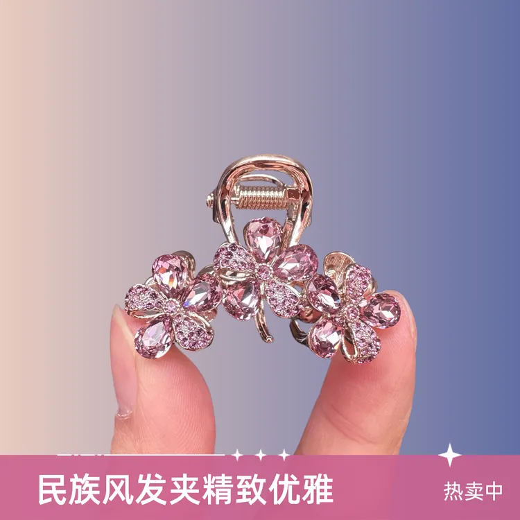 民族风少女风复古/宫廷抓夹发夹气质精致简约优雅头饰网红轻奢