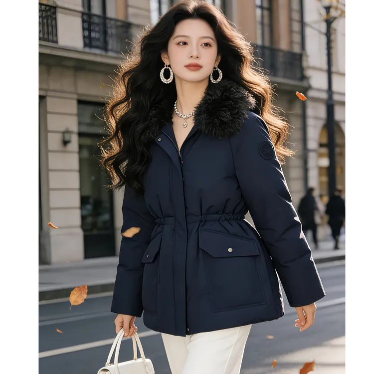 90鹅绒派克服外套“洛蒙街区”气质蓬松保暖冬季新款百搭羽绒服