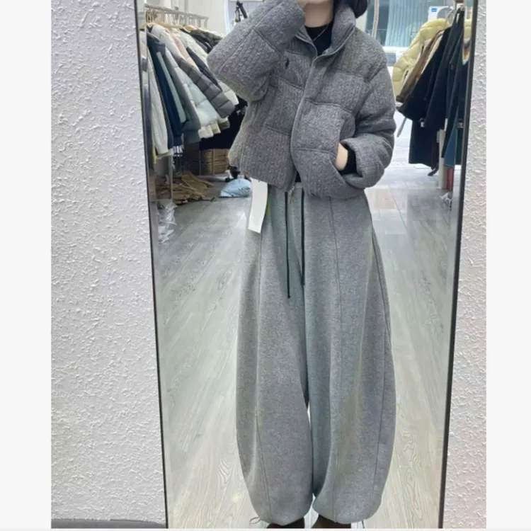 2025冬季新款潮流韩版爆款网红外套裤子女惜AQU