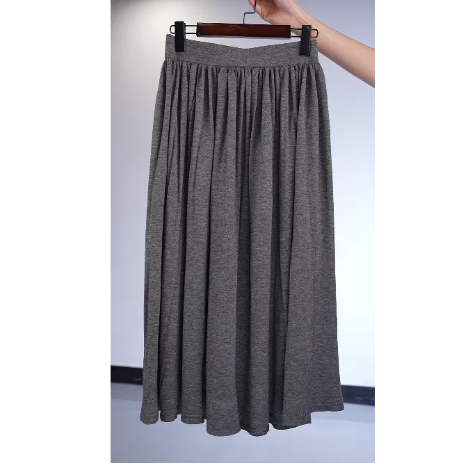 【轻奢-有动感】时尚百搭显瘦中长款半身裙女高级伞裙春夏-2508048