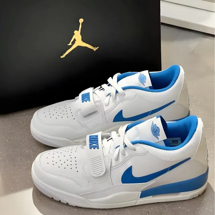 Air Jordan Legacy 312 男款白蓝色低帮复古休闲运动板鞋官方正品