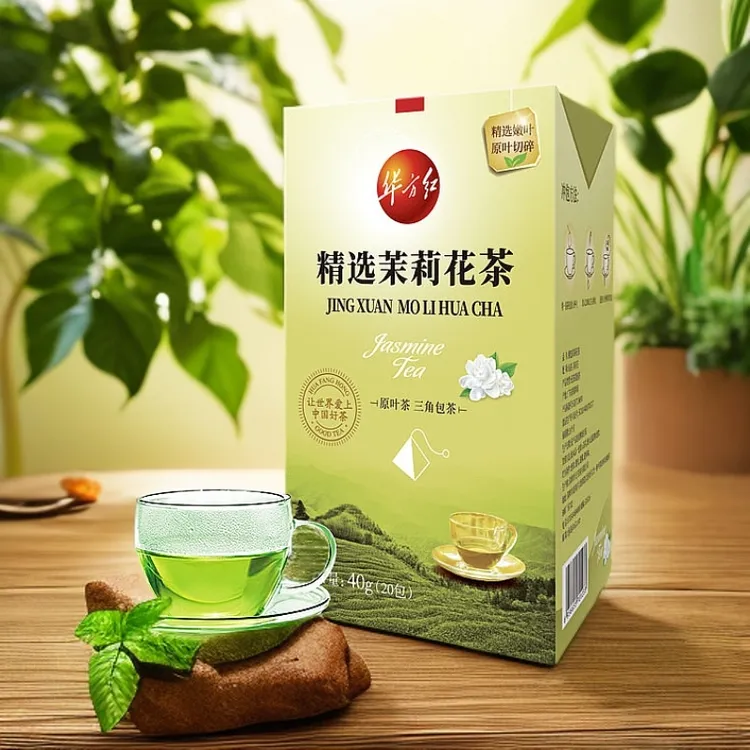 超市同款华方苑茉莉花茶严选优质三角包独立装清香茉莉花茶茶包